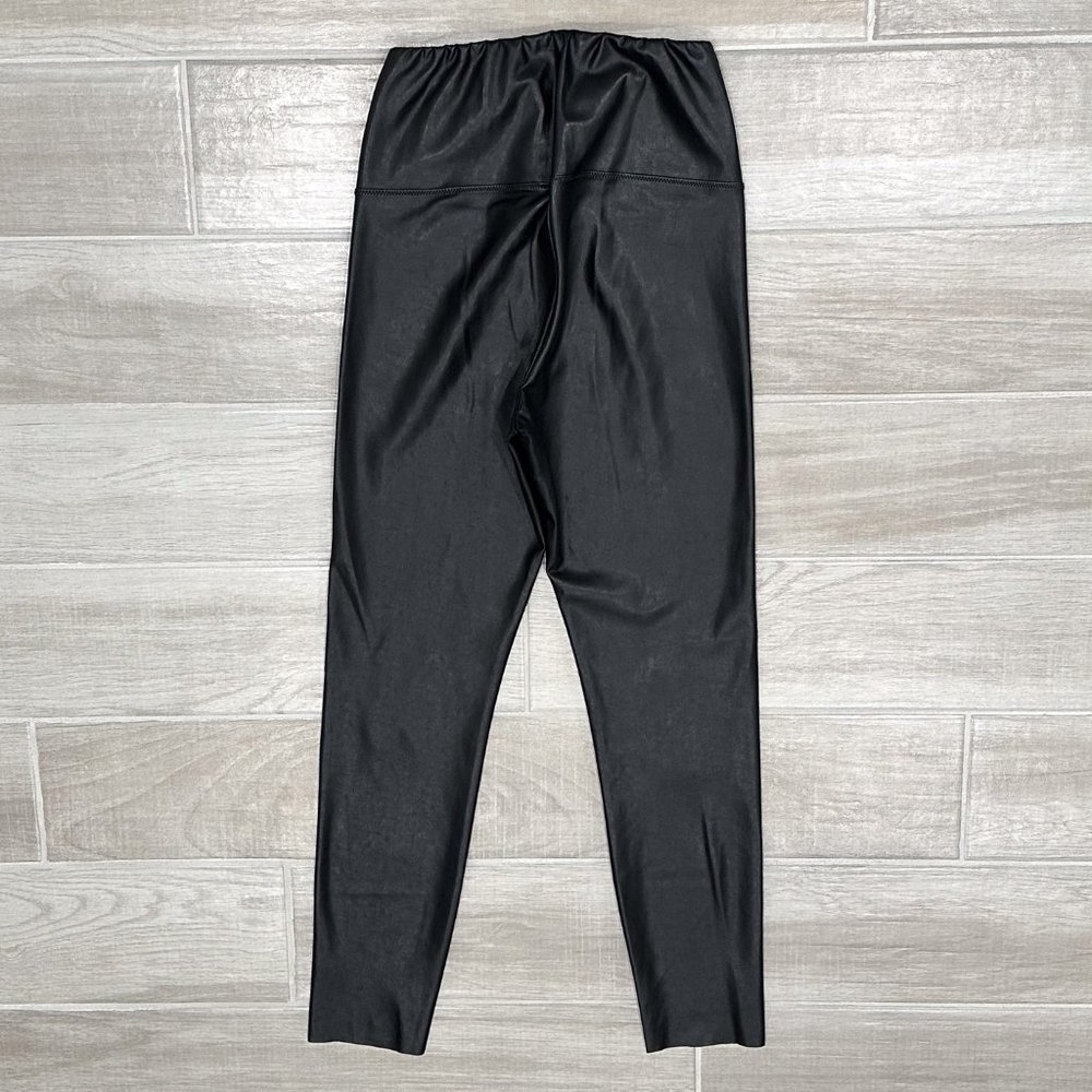 Aritzia Wilfred Free Daria Pant High-Waisted Vegan Leather Leggings in Black - Picture 3 of 16